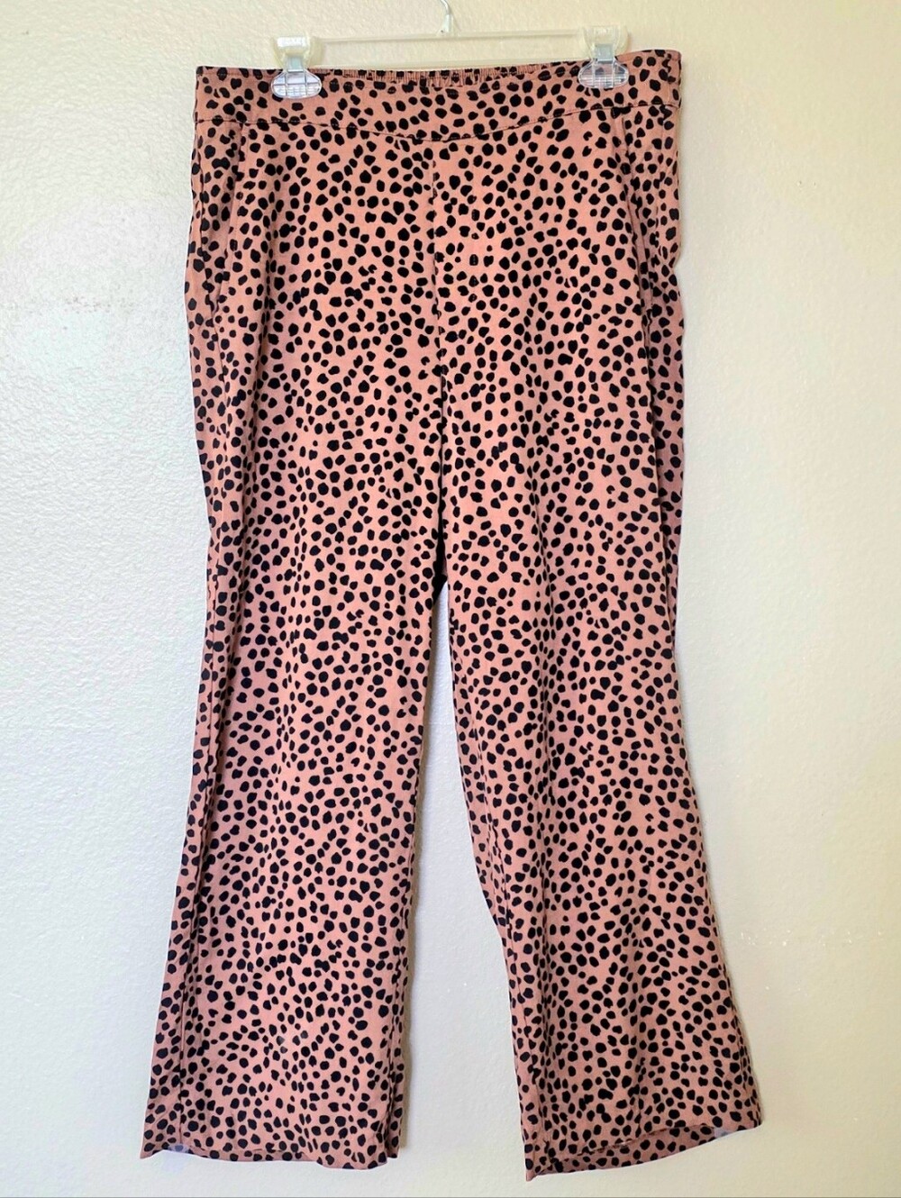 Old Navy Womens Spotted High Rise Playa Wide Leg Pants - Size LP